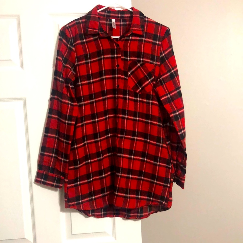 Plaid Blouse